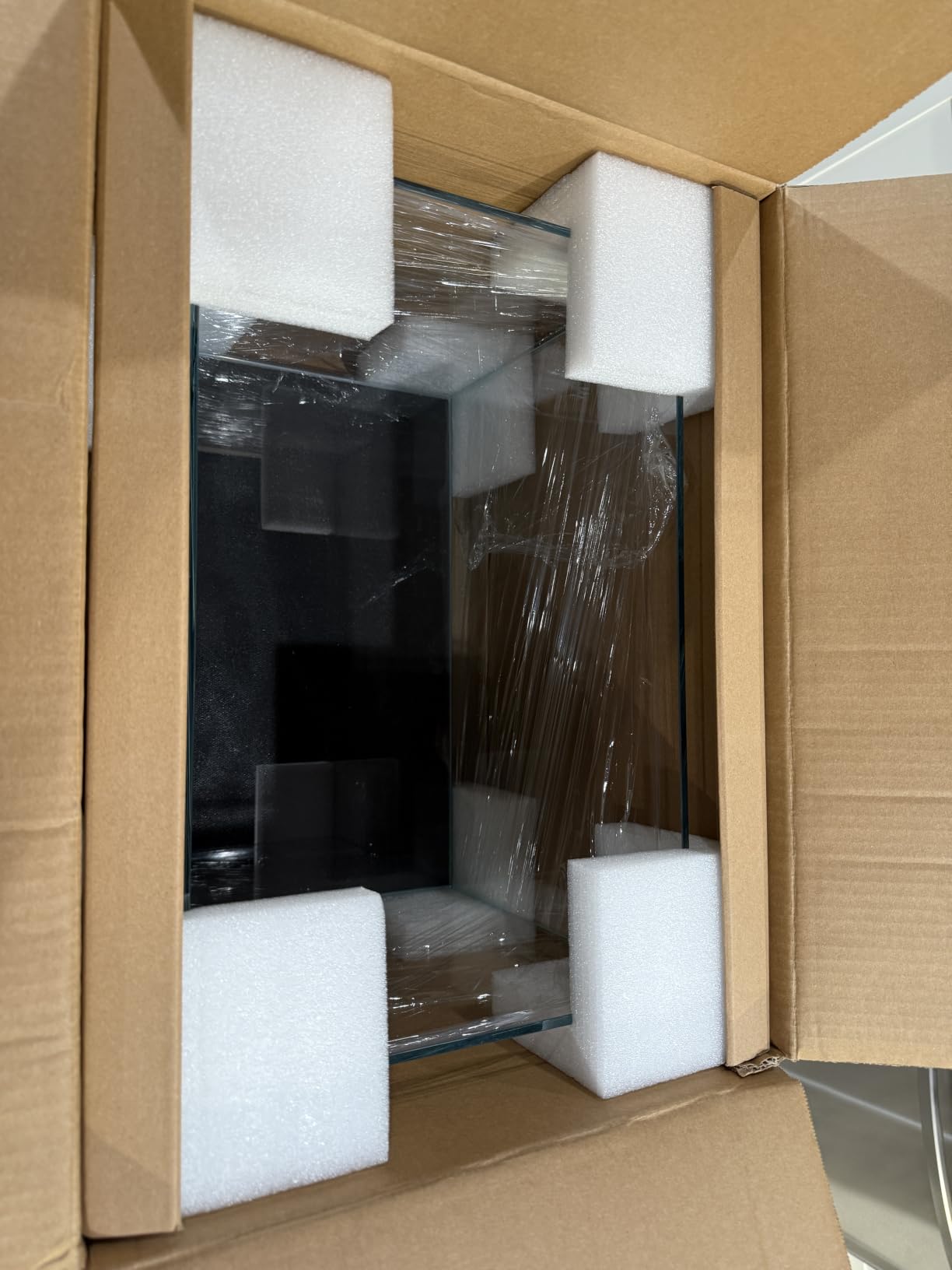 FZONE 10Gal Rimless Aquarium, Low Iron Glass, 45° Mitered Edges (S45-W30) customer photo 2