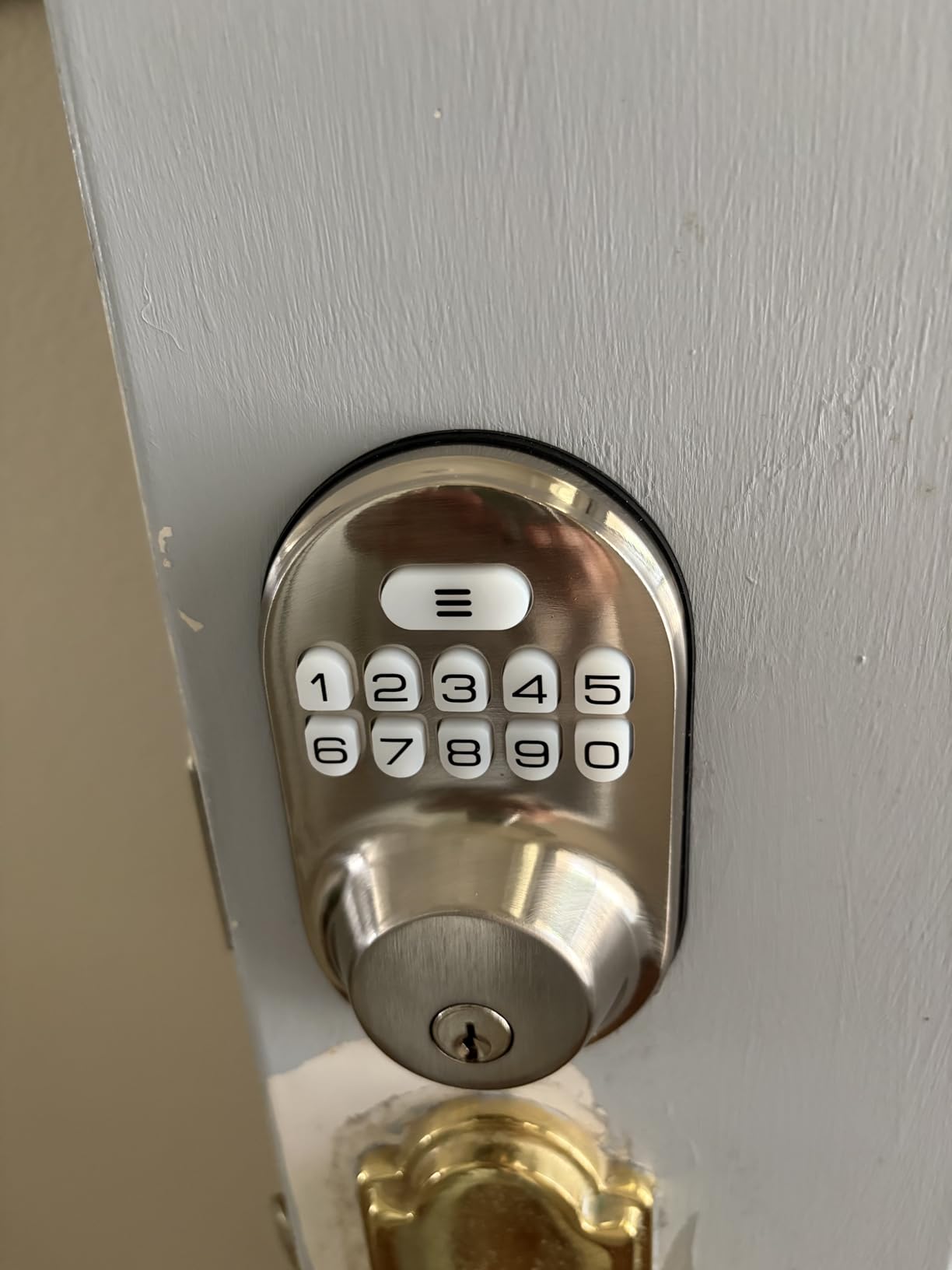 Veise RZ-A Electronic Keypad Deadbolt Door Lock, Satin Nickel customer photo 1