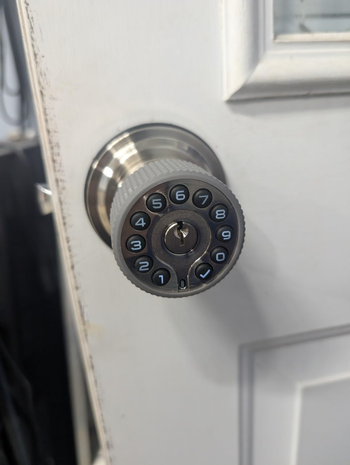 iulock Keypad & Key Smart Door Lock, 50 User Codes, Waterproof, Auto Lock - Matte Black customer photo 2