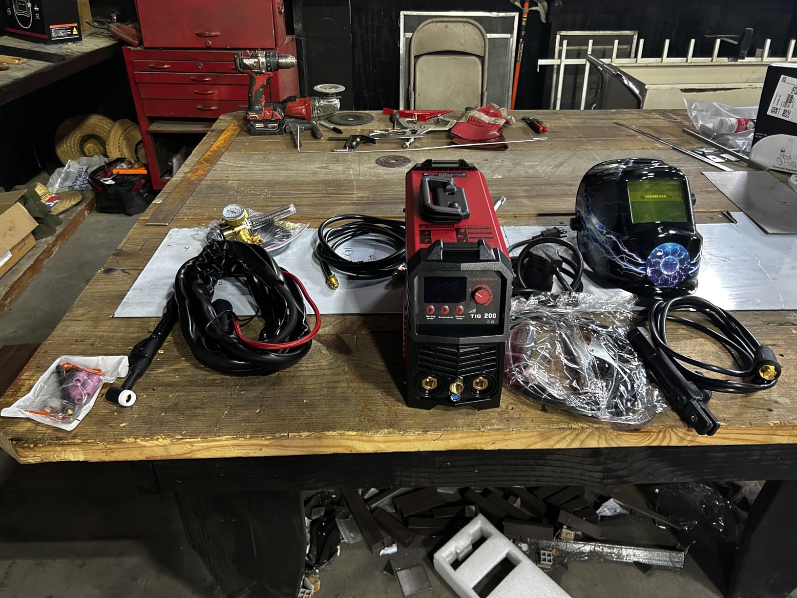ARCCAPTAIN 200A TIG Welder, 110V/220V TIG/Stick 2 IN 1 Welding Machine customer photo 1