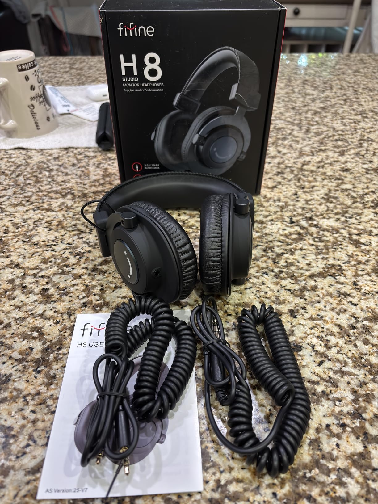 FIFINE HD8 Wired Studio Monitor Headphone, Detachable 3.5mm/6.35mm Cables customer photo 2