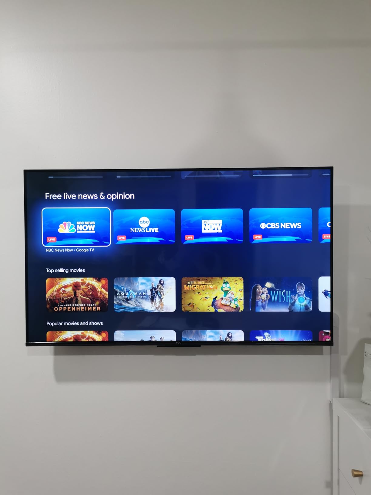 TCL 43-Inch Class S4 4K LED Smart TV with Google TV (43S450G, 2023 Model), Dolby Vision, HDR Pro, Dolby Atmos, Google Assistant Built-in with Voice Remote, Works with Alexa, Streaming UHD Television customer photo 1