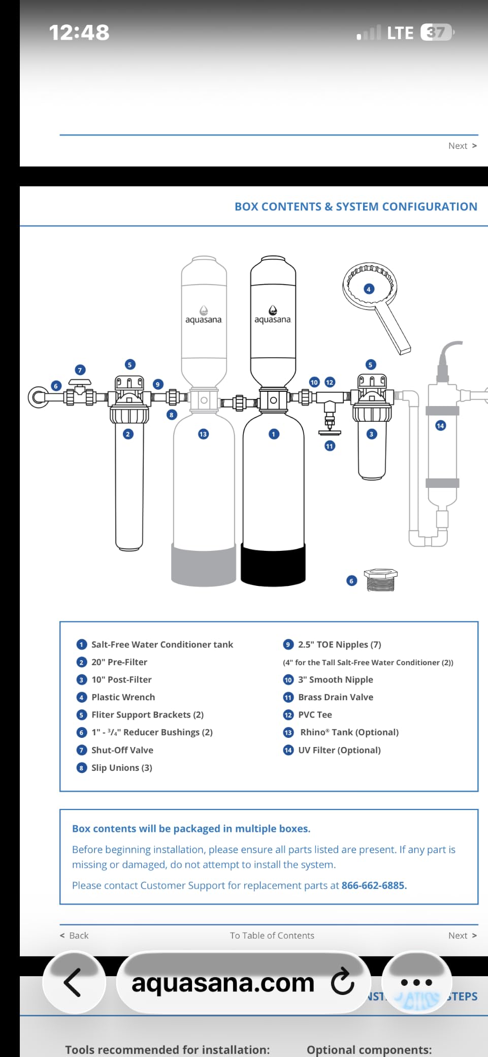 Aquasana Whole House Water Filter System | 1M Gal | Carbon & KDF | WH-1000 customer photo 1