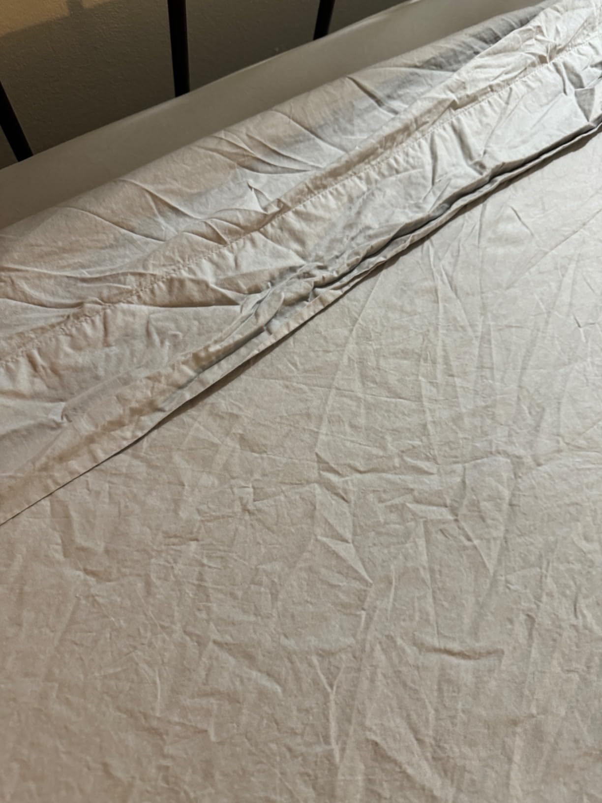 Linen Closet 100% Organic Cotton Queen Sheets Set, 4 Pieces, Light Grey - Percale Bed Sheets & Pillowcases Set - Up To 16