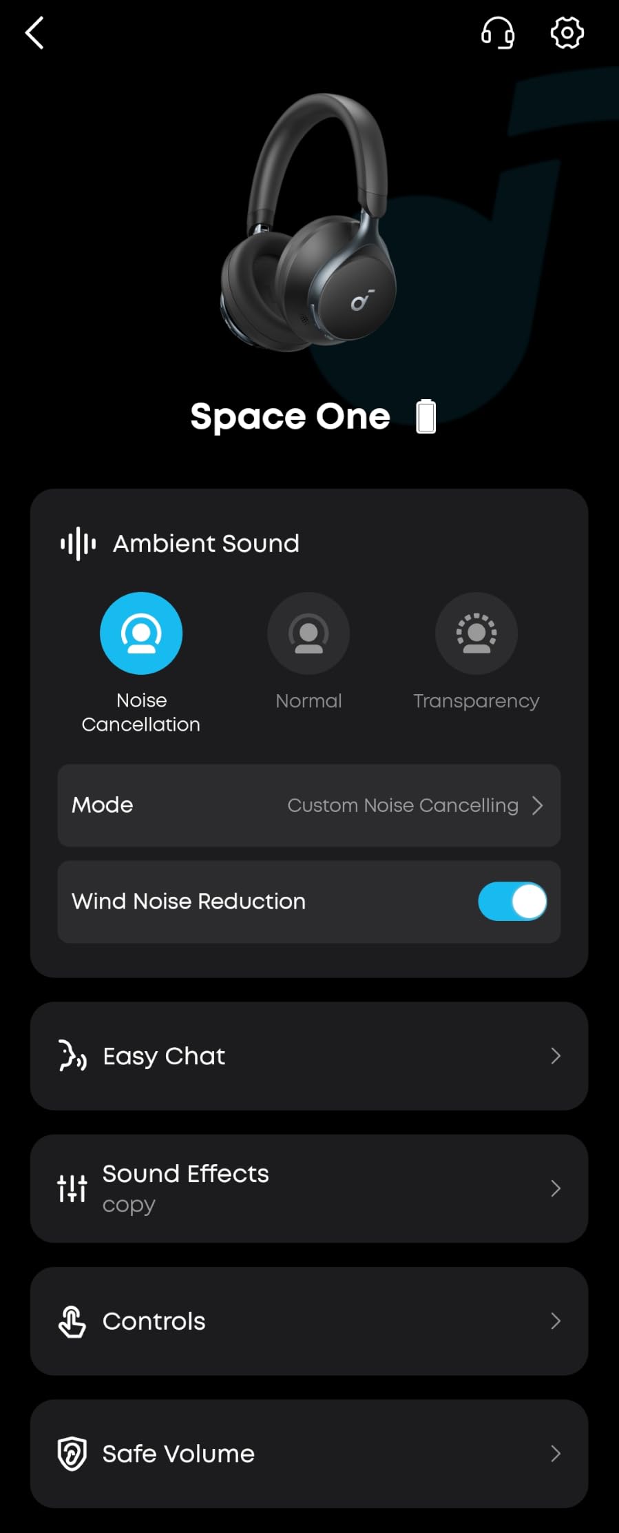 Soundcore Anker Space One ANC Over-Ear Headphones, Voice Reduction customer photo 1