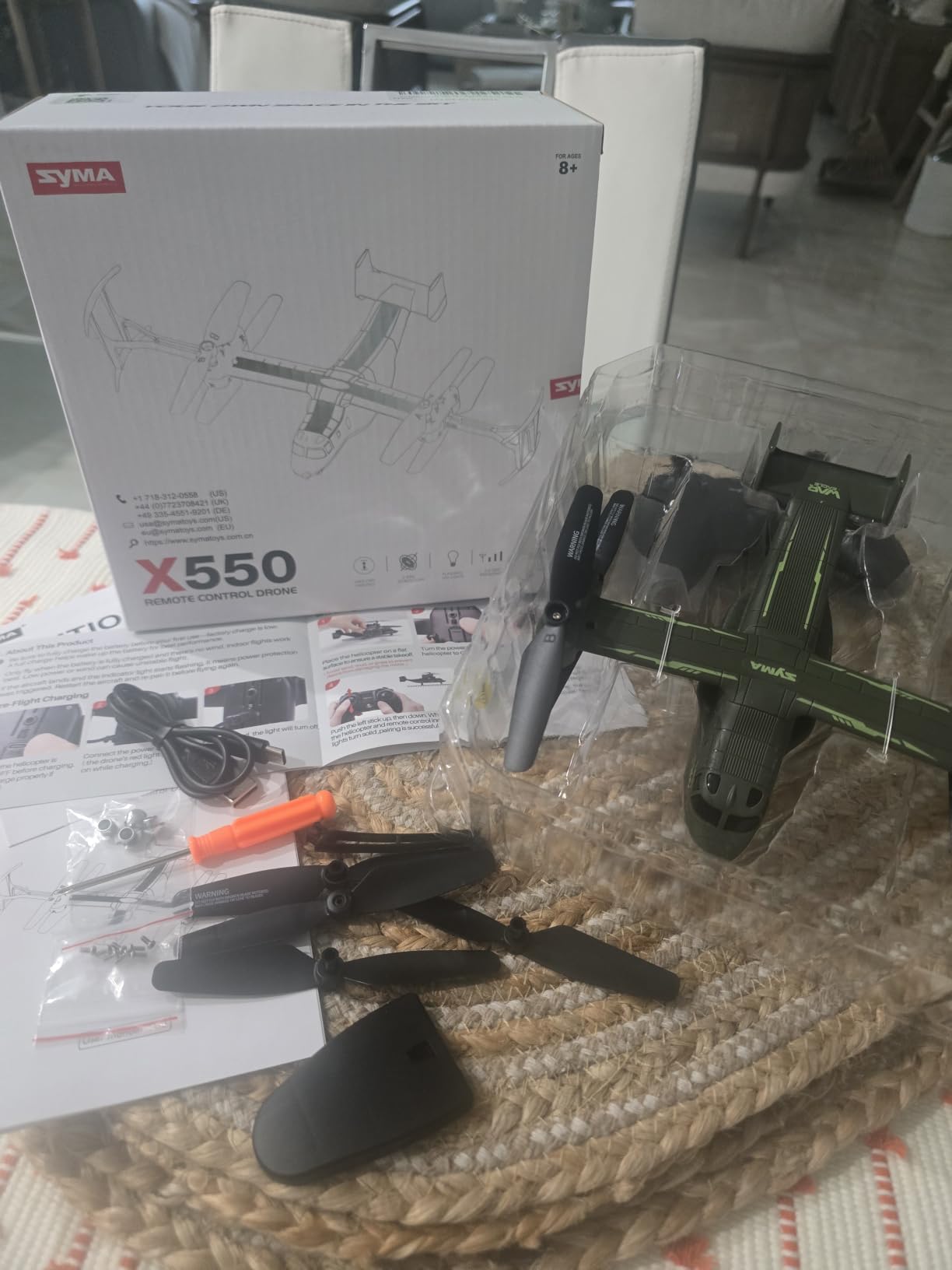 SYMA X550 RC Plane, 4CH Tiltrotor for Kids & Beginners, Stunt Flight customer photo 1