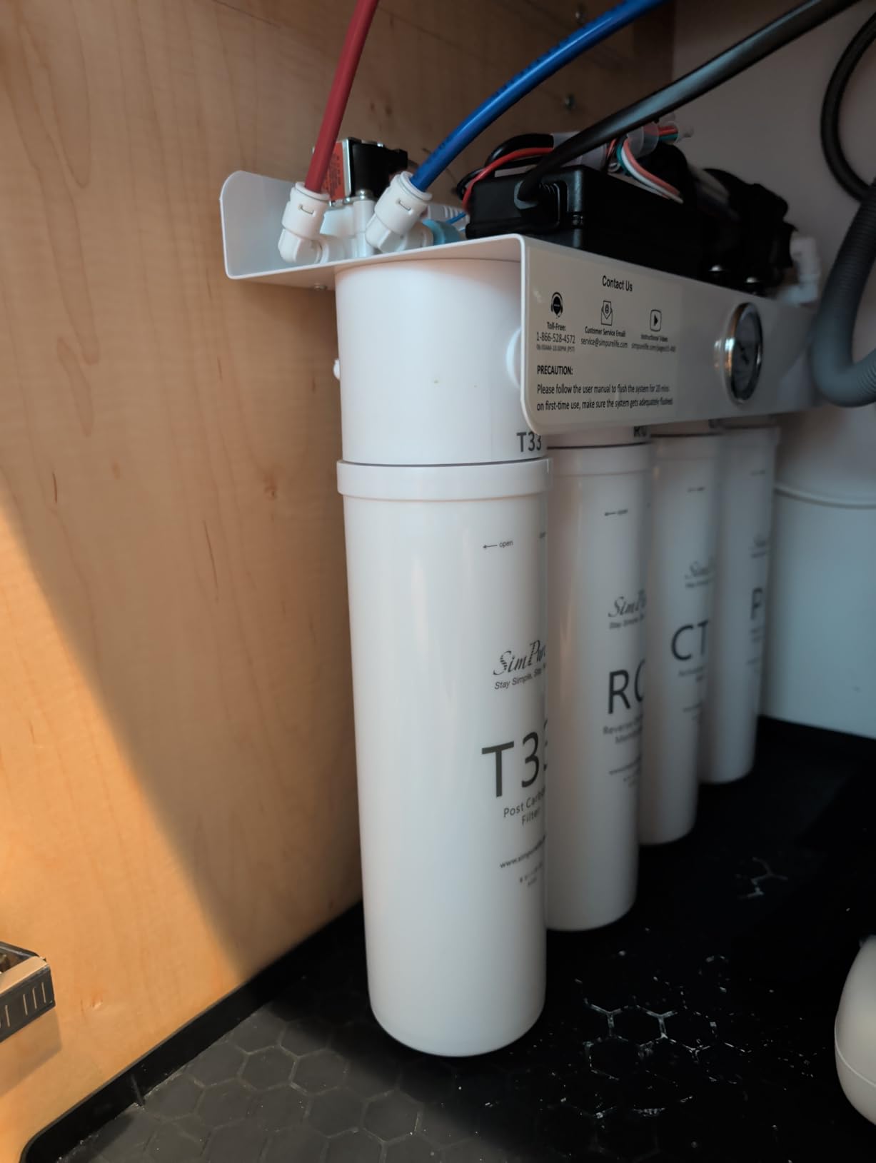 SimPure T1-400ALK Tankless Alkaline Reverse Osmosis Water Filter 400 GPD customer photo 2