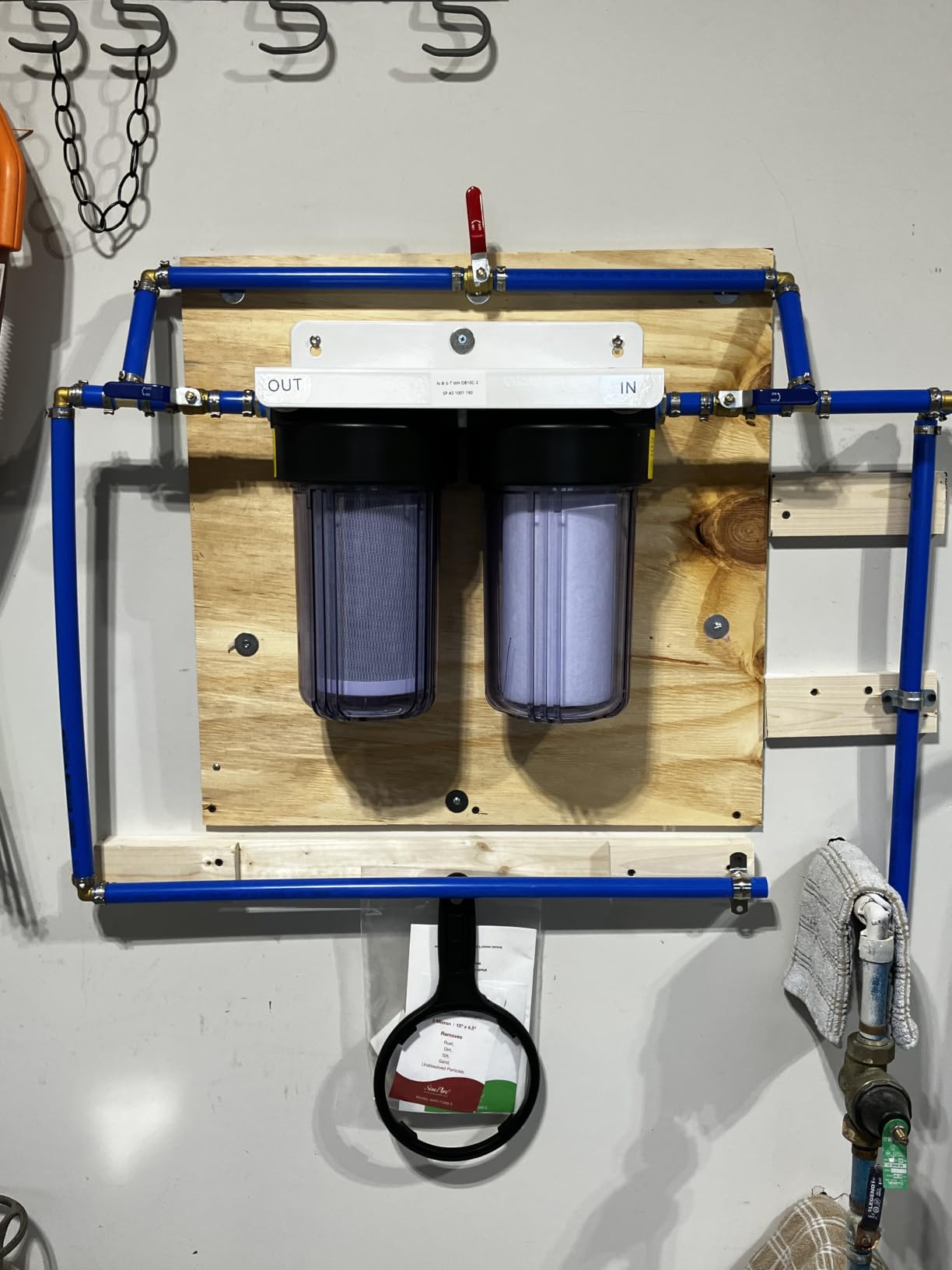 SimPure Whole House Water Filter System, 3 Stages Clear 20