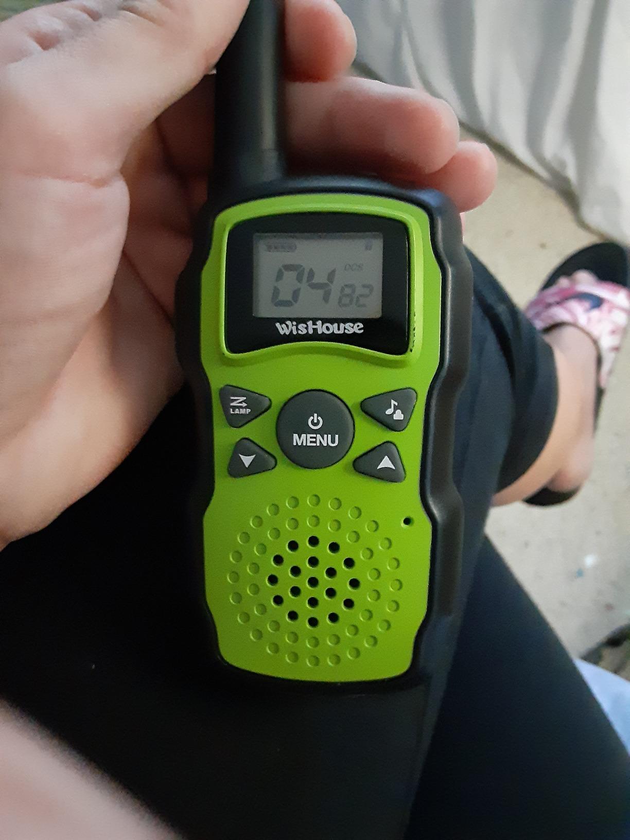 Wishouse Walkie Talkies Rechargeable for Kids Adults Long Range,Xmas Birthday Gift for Boys Girls 3 4 5 6 7 8 9 10 Year Old,Hiking Gear Camping Games Toys with Flashlight,VOX,Easy to Use 3 Pack customer photo 2