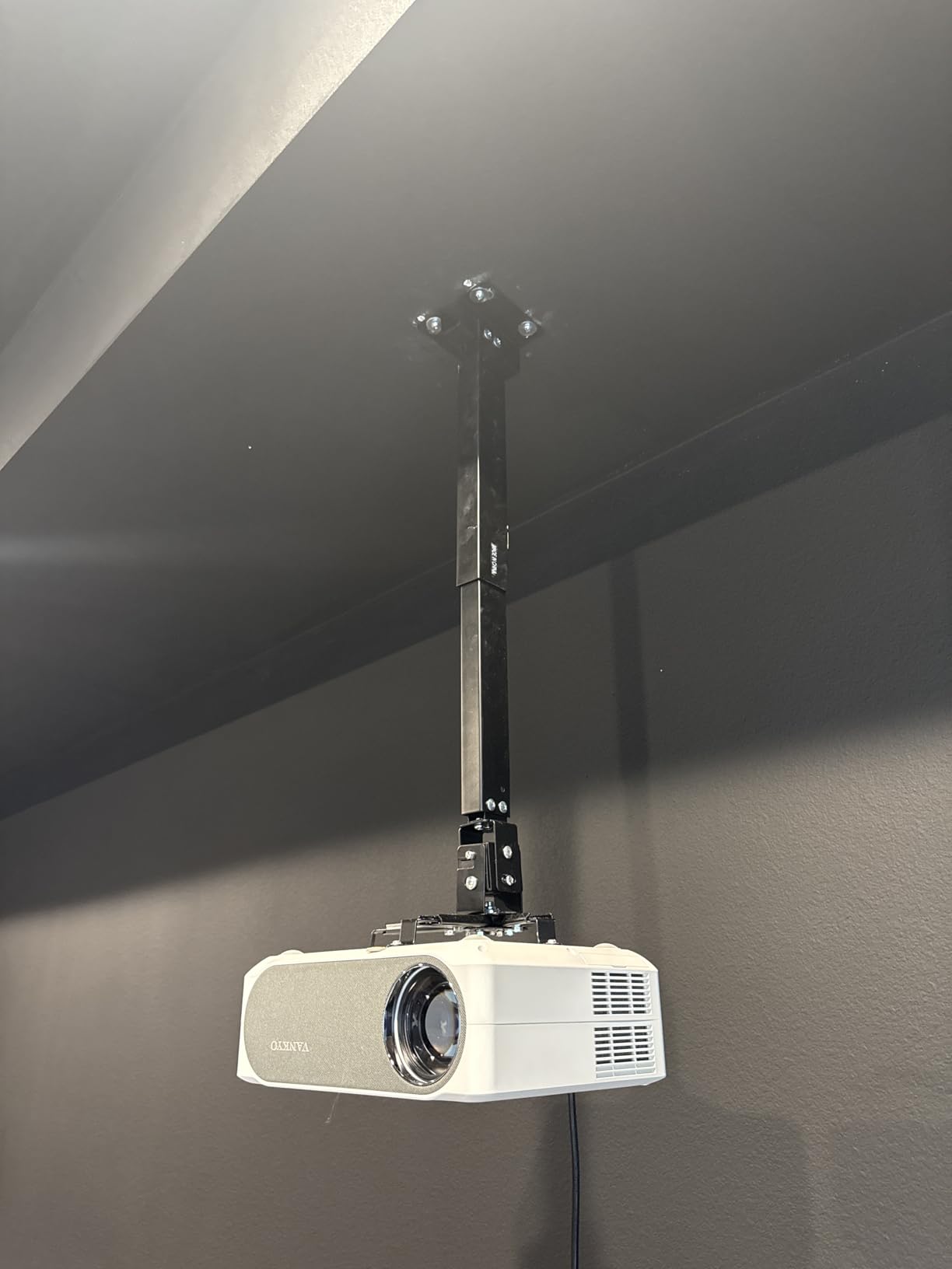 WALI Universal Projector Ceiling Wall Mount with Hidden Cable Management customer photo 2