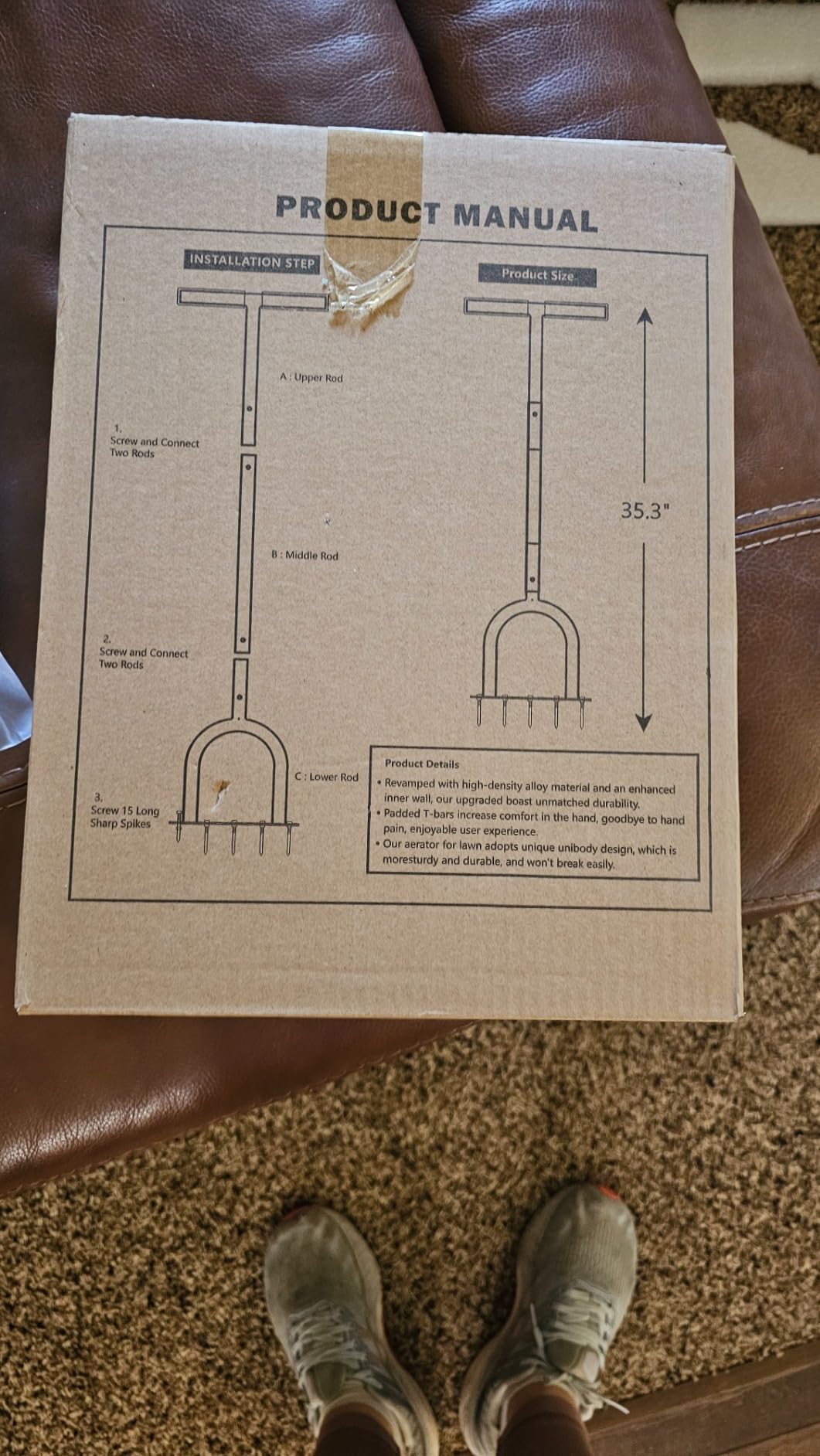 Lawn Aerator Tool - Grass & Soil Aerator for Lawn & Yard Care customer photo 1