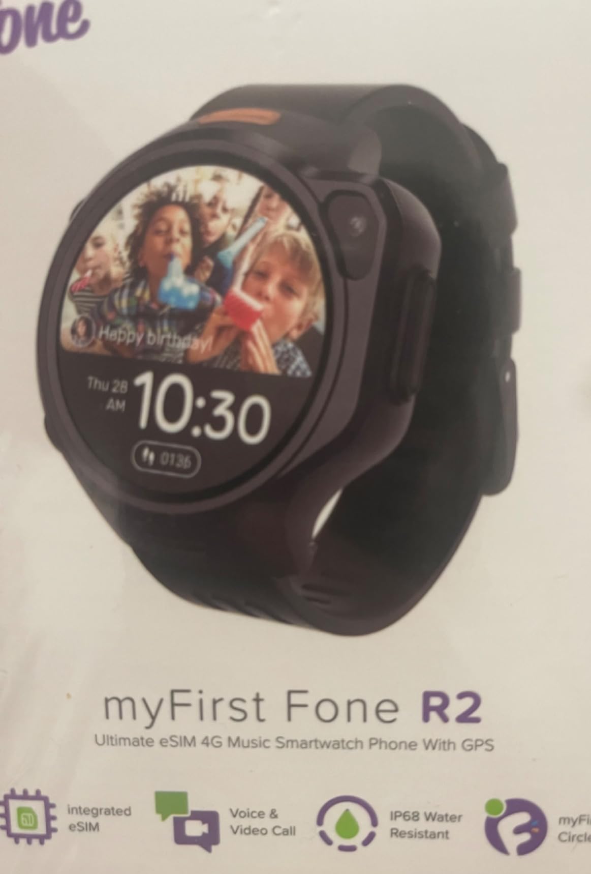 myFirst R2 Kids Smart Watch - 4G Video Calling & Real-Time GPS Tracker, 1.3” Fitness Watch with 5MP Camera & SOS, Ideal School & Safety Companion, Birthday Gifts for Boys Girls Ages 5-12（US Version） customer photo 1