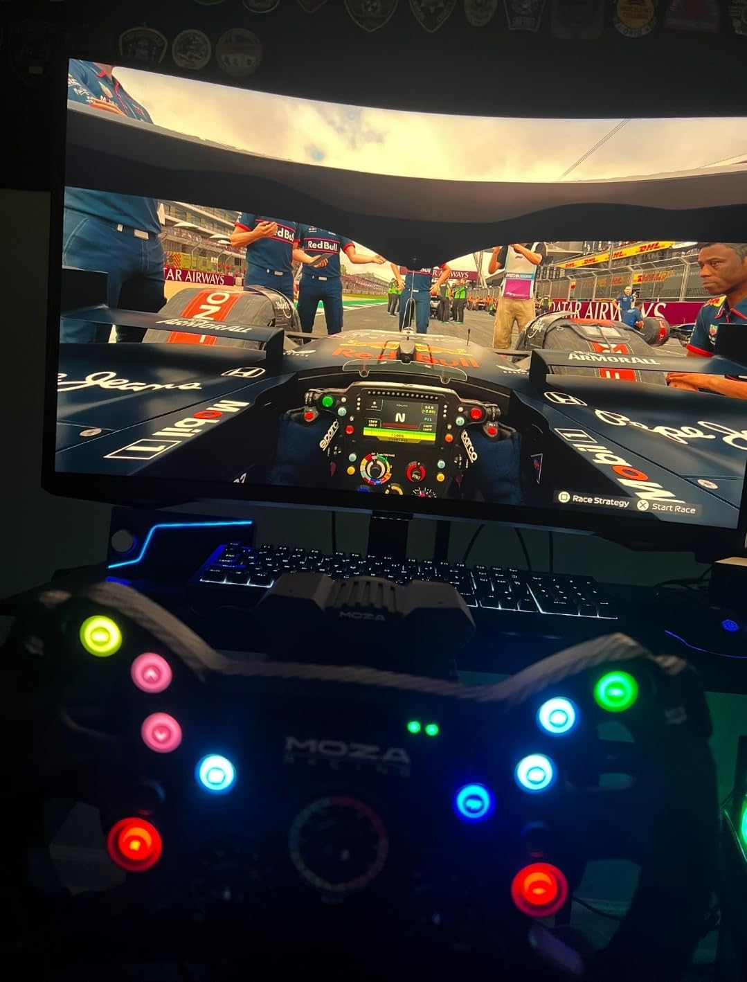 MOZA KS Steering Wheel 300mm Butterfly Style GT Sim Racing Wheel, Black customer photo 2