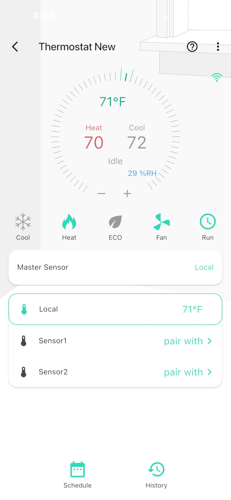 YoLink Thermostat 2, Smart Heat Pump Thermostat, YS4004 customer photo 1