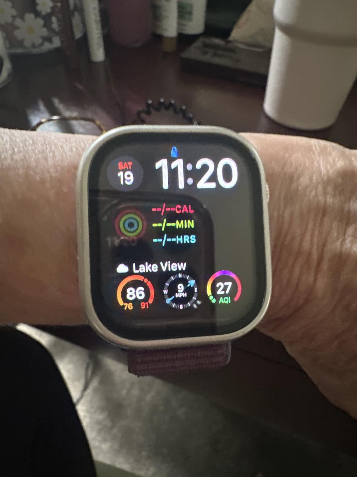 Apple Watch Series 10 [GPS 46mm case] Smartwatch with Rose Gold Aluminum Case with Plum Sport Loop. Fitness Tracker, ECG App, Always-On Retina Display, Carbon Neutral customer photo 2