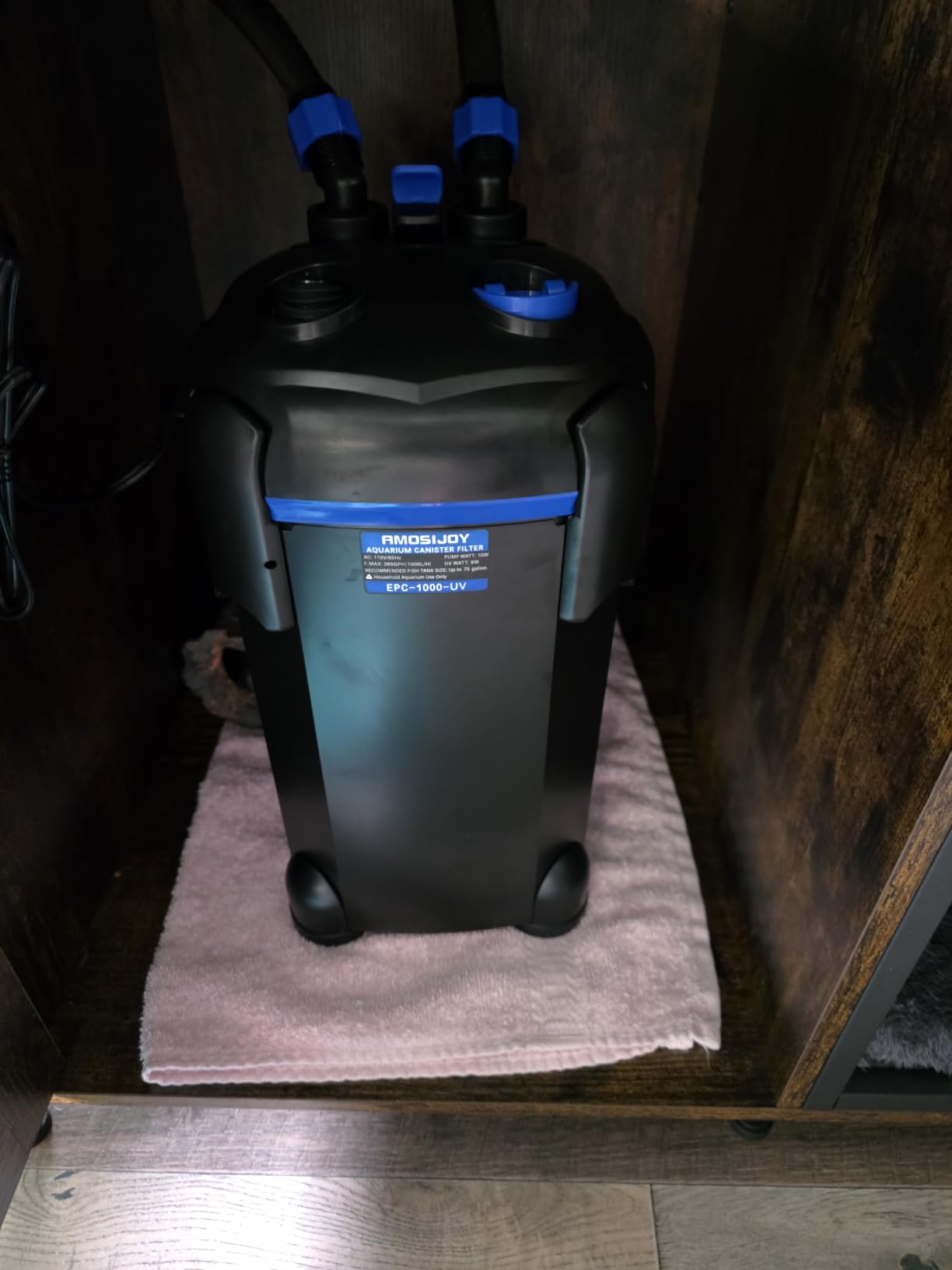 AMOSIJOY Ultra-Quiet Canister Filter for Large Fish Tanks and Aquariums customer photo 2