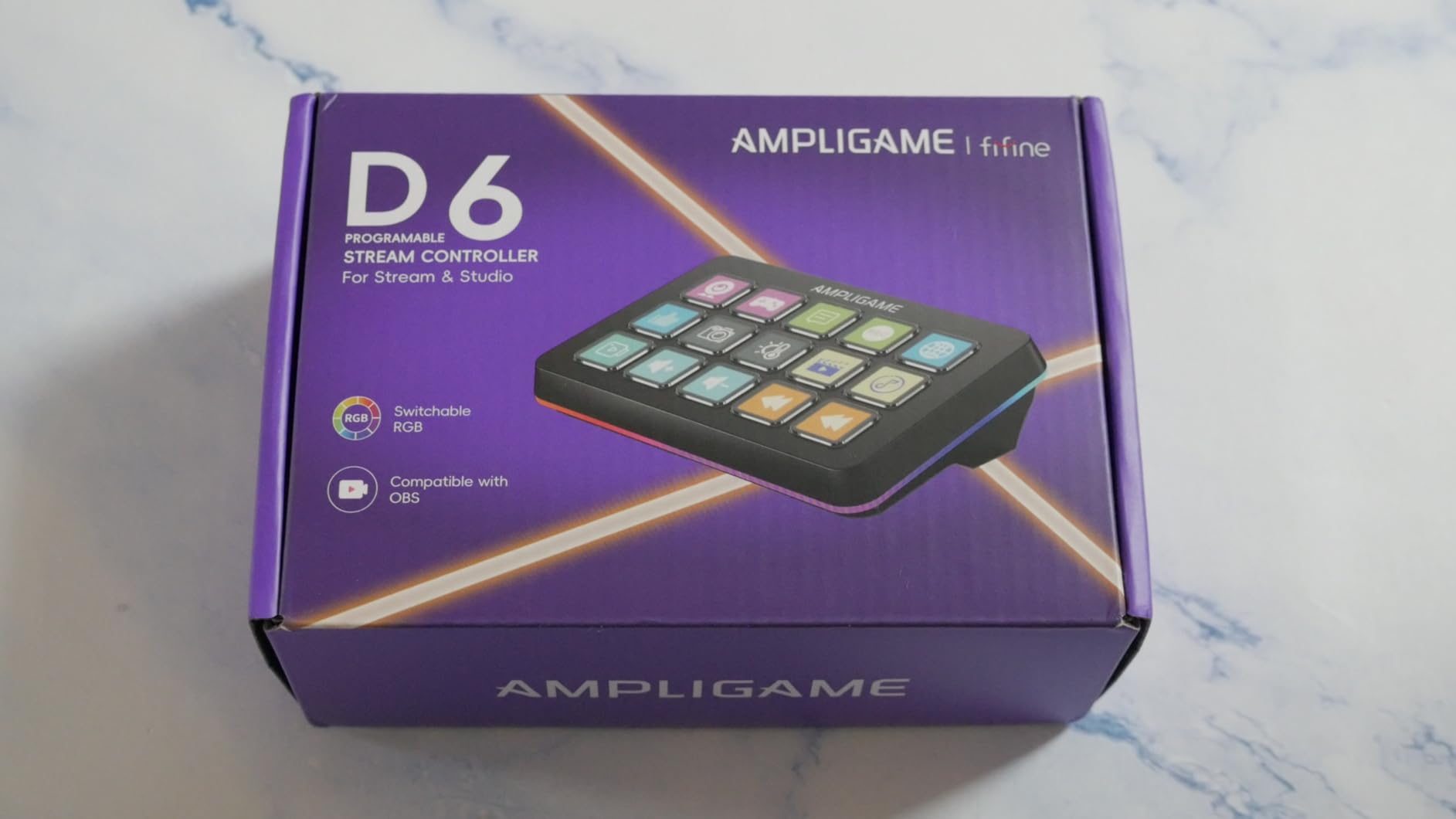 fifine D6W Gaming Macro-Keyboard with 15 Programable Display Buttons White customer photo 2