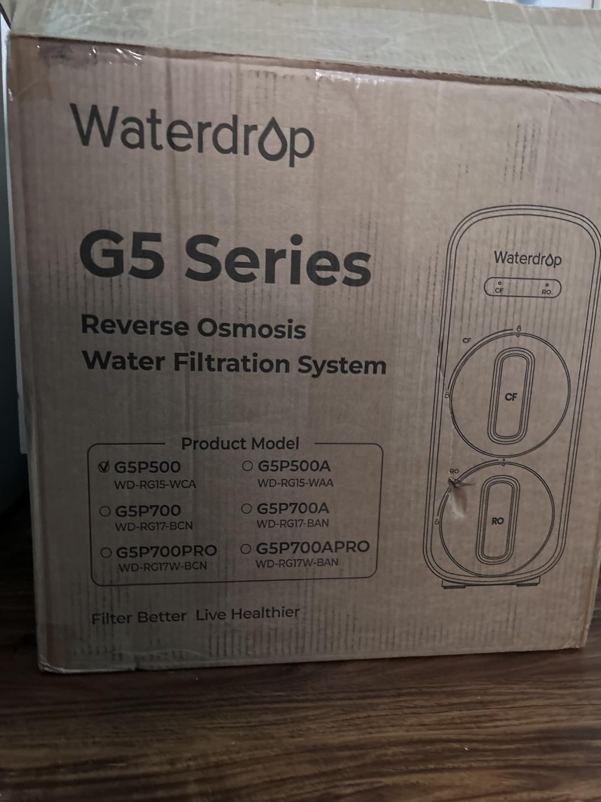 Waterdrop G5P700A Alkaline Mineral Reverse Osmosis Water Filter, 700 GPD customer photo 1