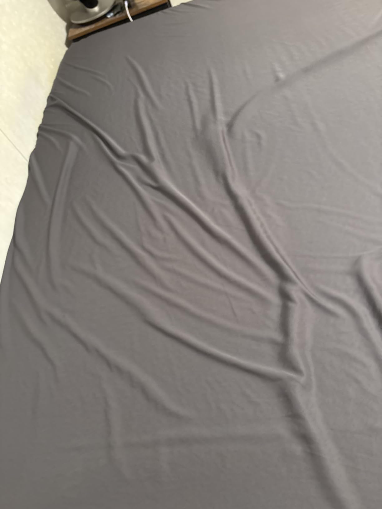 Bambaw Queen Sheet Set – 4pcs 100% Viscose Derived from Bamboo Cooling Sheets Set Queen Size, Cooling Sheet for Night Sweats, Ultra Soft & Breathable, 16'' Deep Pockets (Moonlight Gray) customer photo 2