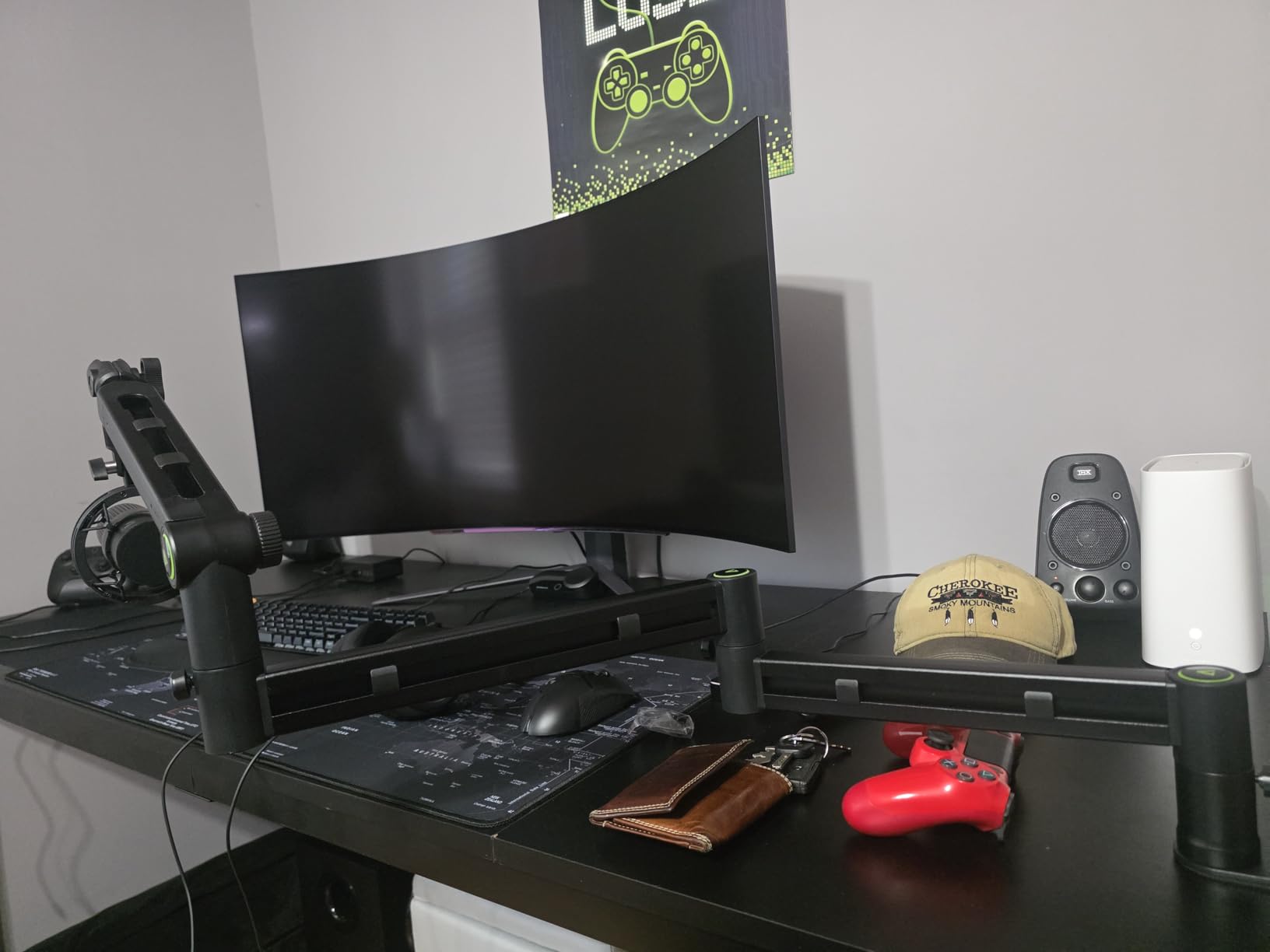 Microphone Arm,Aokeo AK-58i Desk Low Profile Mic Boom Arm Stand,Suitable For Blue Yeti,Snowball iCE,HyperX QuadCast,SoloCast,Elgato Wave,Etc customer photo 1