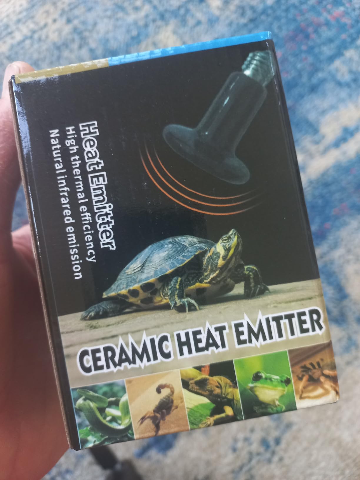 DaToo Ceramic Reptile Heat Lamp 150W Ceramic Heat Emitter E26 No Light Night Heat Bulb for Reptile Terrarium Tank Lizards Snakes Hedgehogs Turtles Cats Dogs Chicken customer photo 1