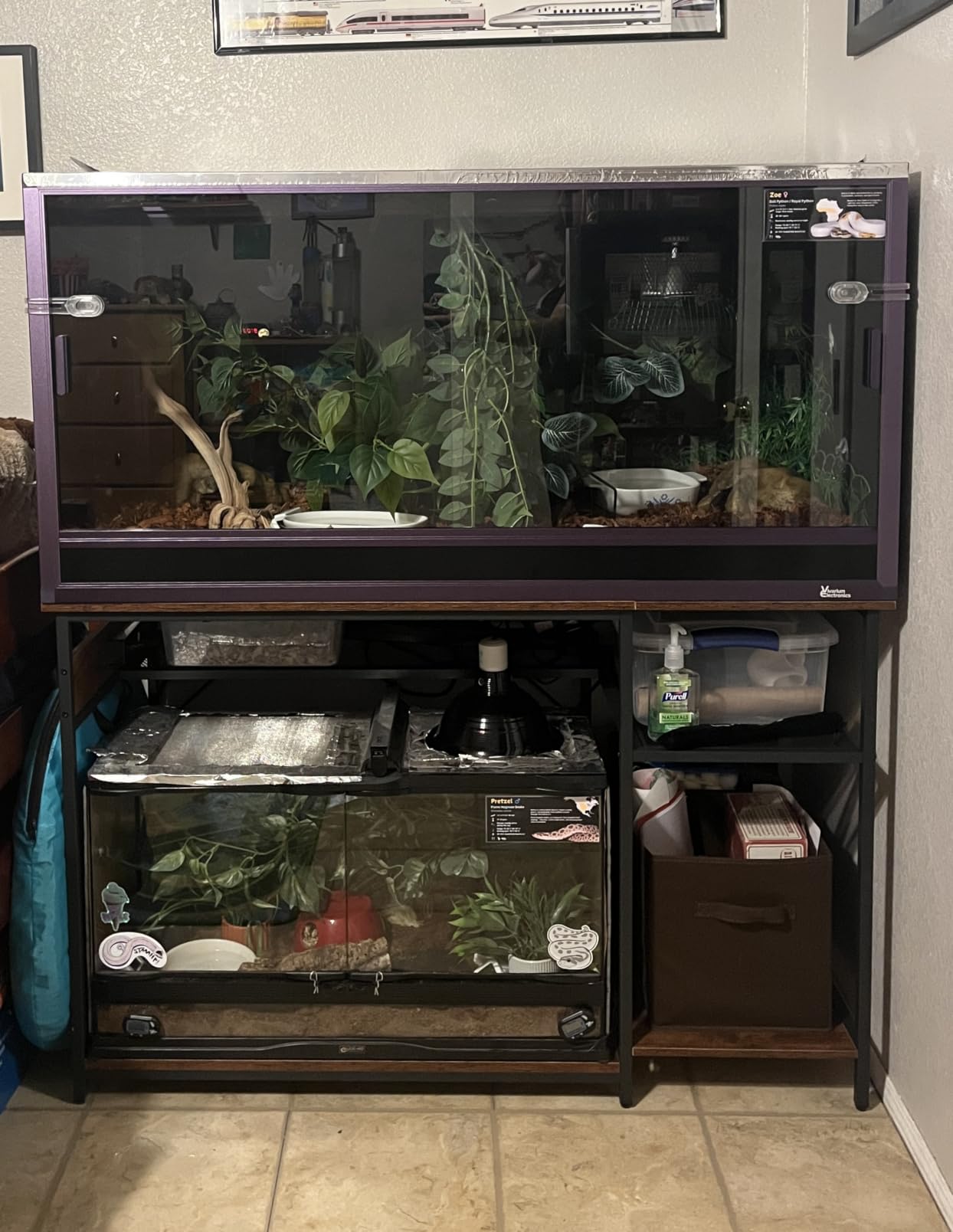 Reptile Tank Stand with Power Outlets,48