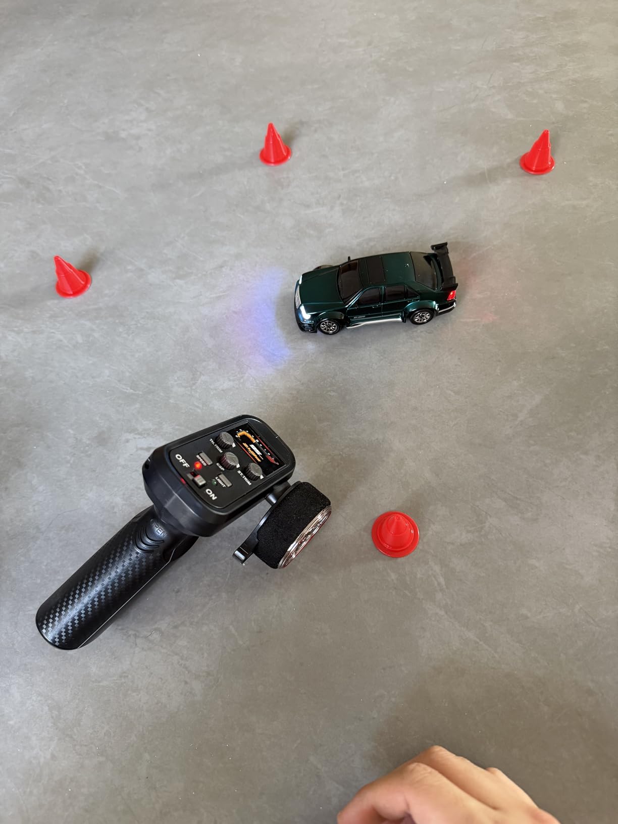 1/43 Mini RC Drift Car with Gyroscope, 4WD Full Proportional RC Car, 2.4GHZ Hobby Grade Remote Control Cars, RTR Model Vehicle, 20+KM/H High Speed for Hobbyists Kids Adults (Sliver) customer photo 2