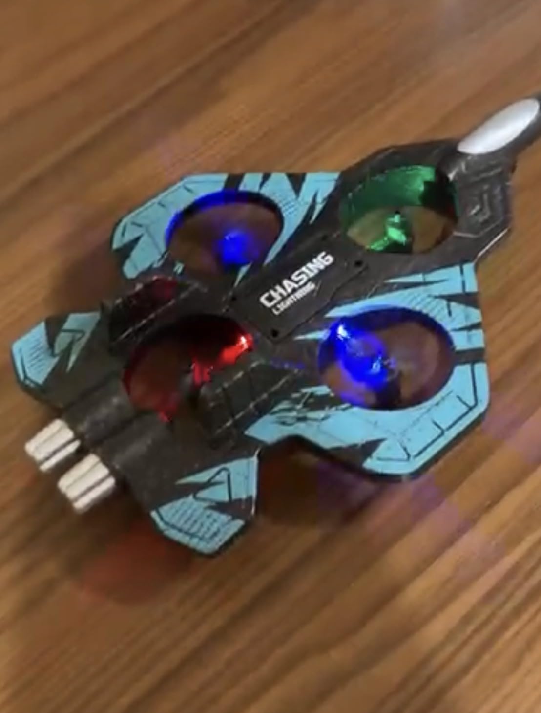 Foam RC Plane with 3 Drone Batteries and 3*AAA Batteries (Black/Blue) customer photo 2