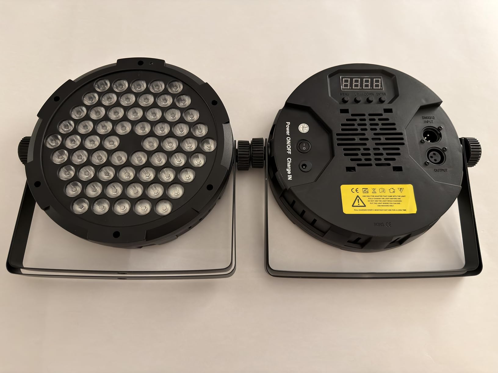 90W Dimmable RGB Battery Par Lights by Remote & DMX Control (2Pack) customer photo 1