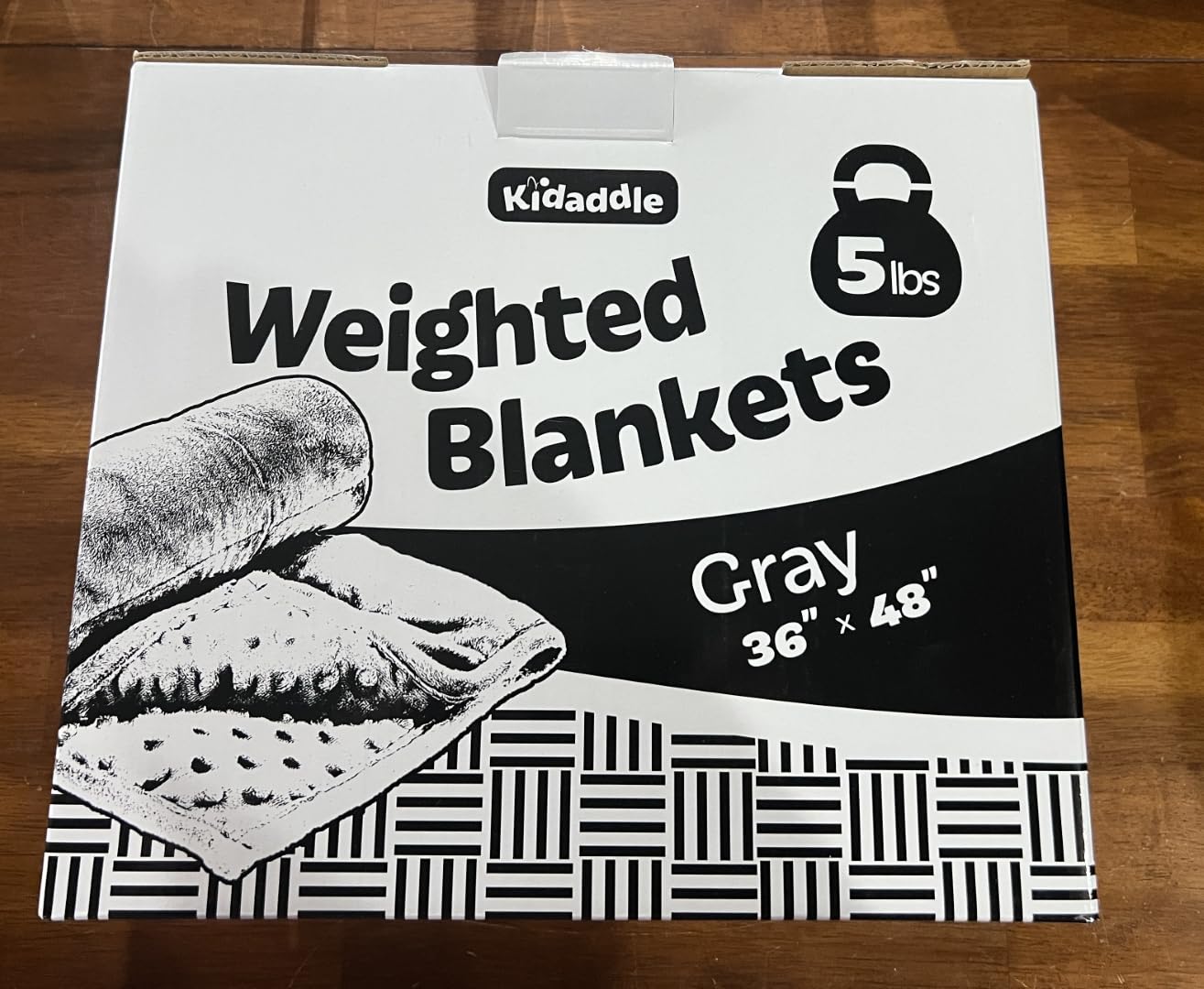 XL Weighted Blanket for Kids 5lb (Grey) 36x48 Inch, Plush Minky Kids Blanket with Travel Bag, Blanket for Ages 4 to 10 customer photo 1