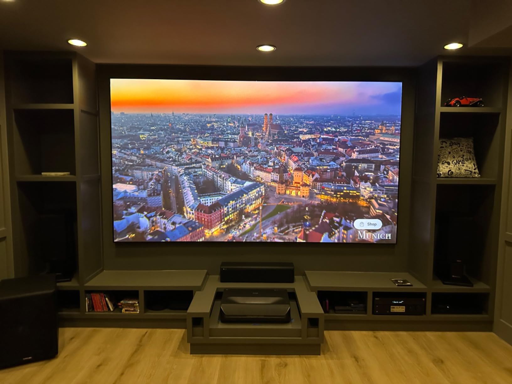NexiGo Aurora Pro Ultra Short Throw 4K Tri-Color Laser Projector with 100