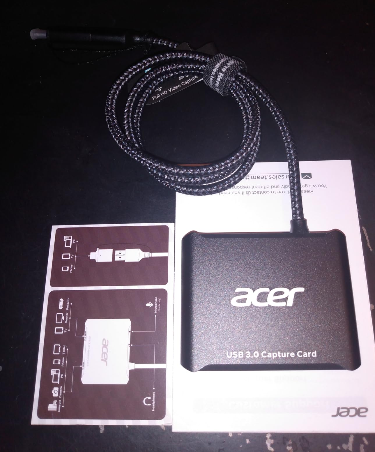 acer USB 3.0 HDMI Capture Card, 4K HDMI Loop-Out, 1080P 60Hz for Streaming customer photo 2