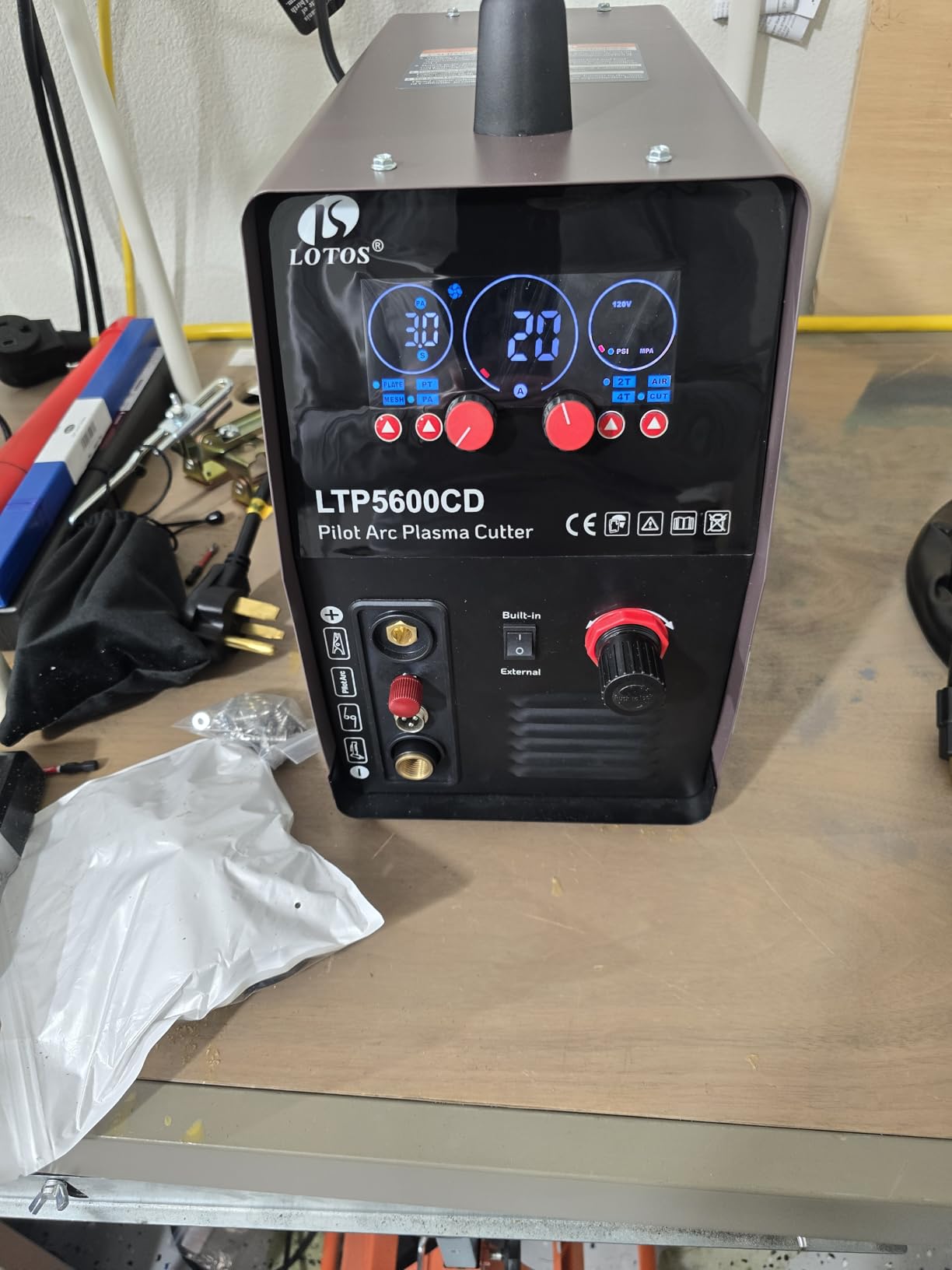 LTP5600CD 56A Drag-Cut Built-In Air Plasma Cutter 110V/220V customer photo 2