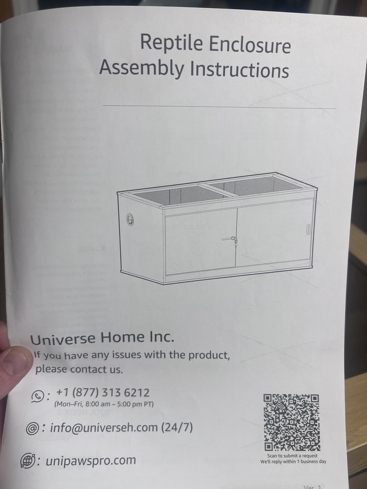 unipaws 50 Gallon Reptile Tank for Lizards, Reptile Enclosure Cage customer photo 1