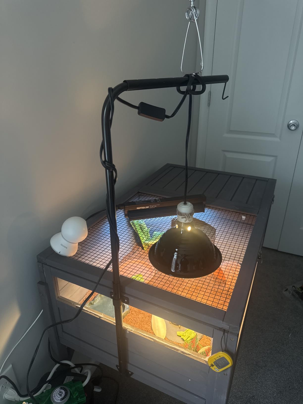 Aivituvin Tortoise Habitat Turtle Enclosure, Wooden Tortoise House Reptile Cage for Small Animals, Reptile Tank with Large Storage Shelf customer photo 1