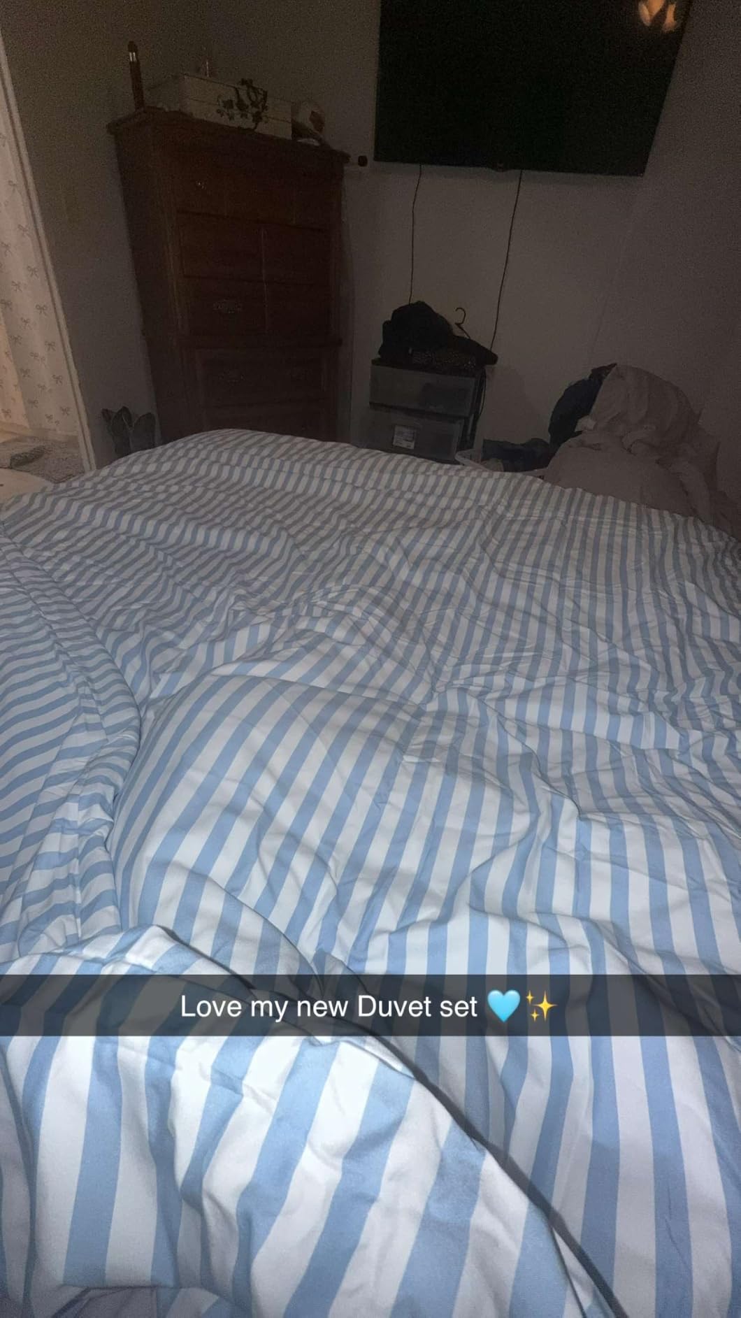 ROSE&RISY Linen Grey Stripe Duvet Cover Set, 2 Pieces Soft Bedding Set, Breathable and Cooling, Includes 1 Duvet Cover, 1 Pillow Case (Linen Grey Stripe, Twin) customer photo 2
