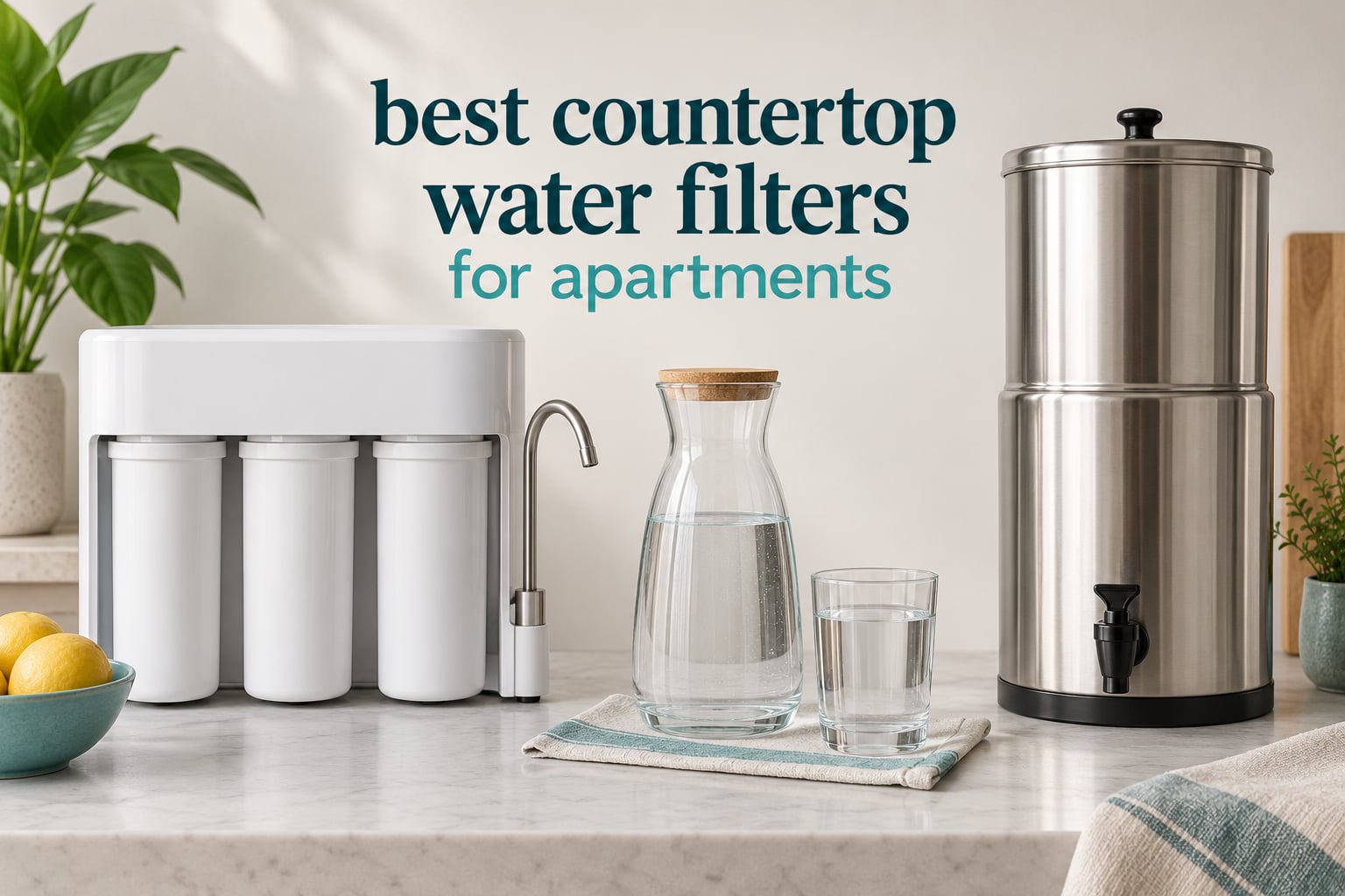 best countertop water filters for apartments