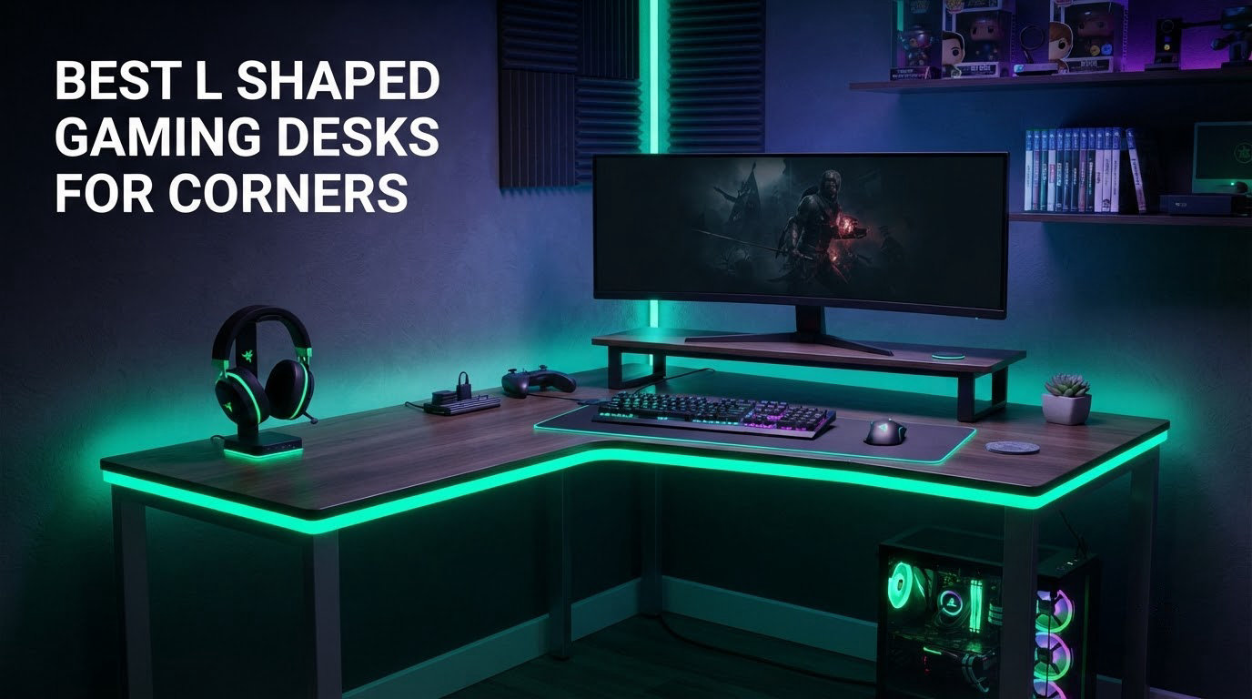 best l shaped gaming desks for corners