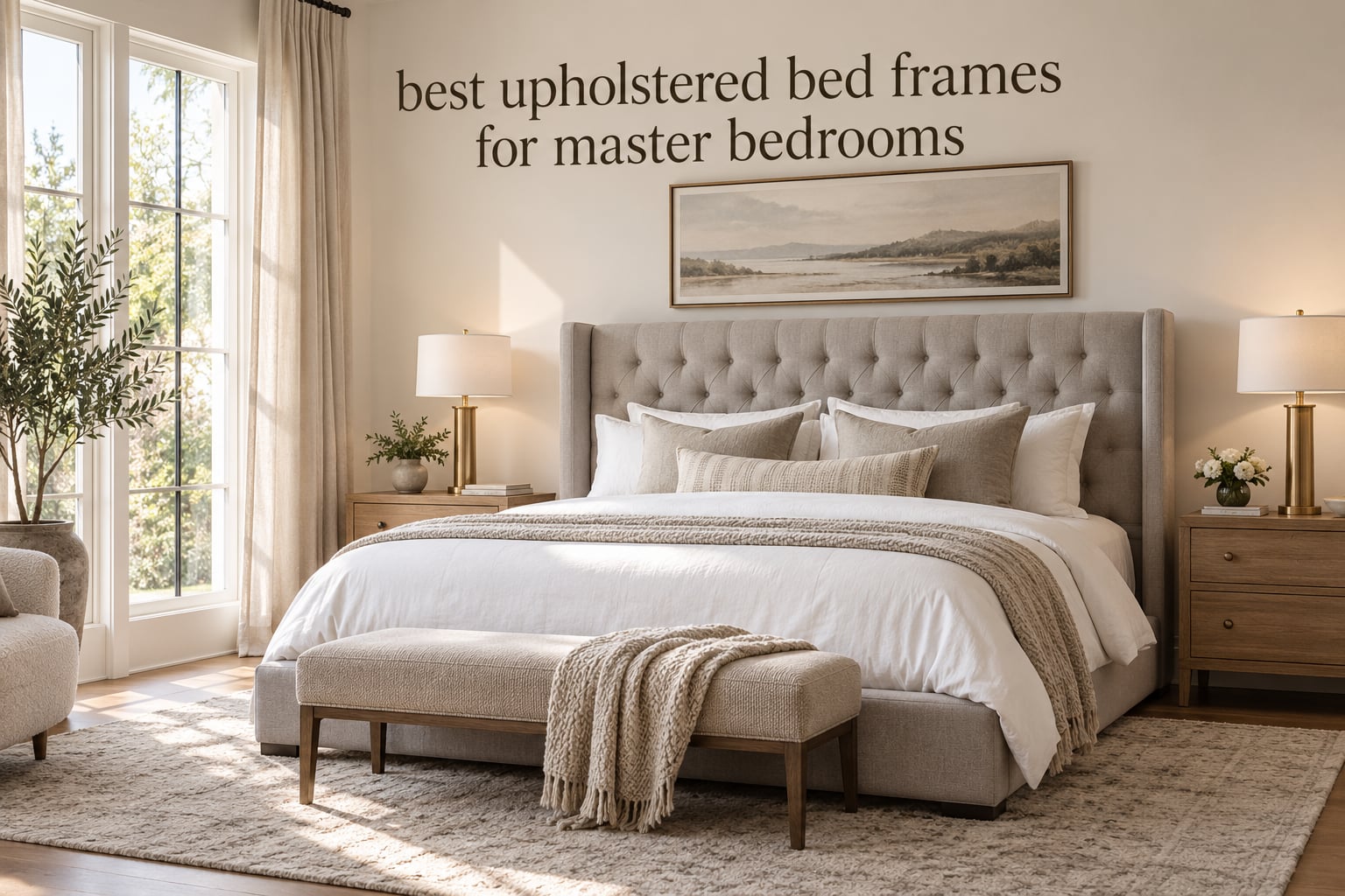 best upholstered bed frames for master bedrooms