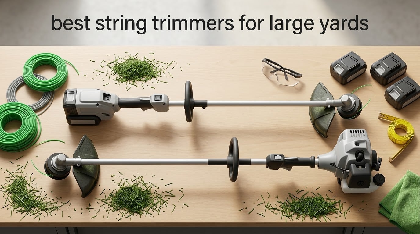 best string trimmers for large yards