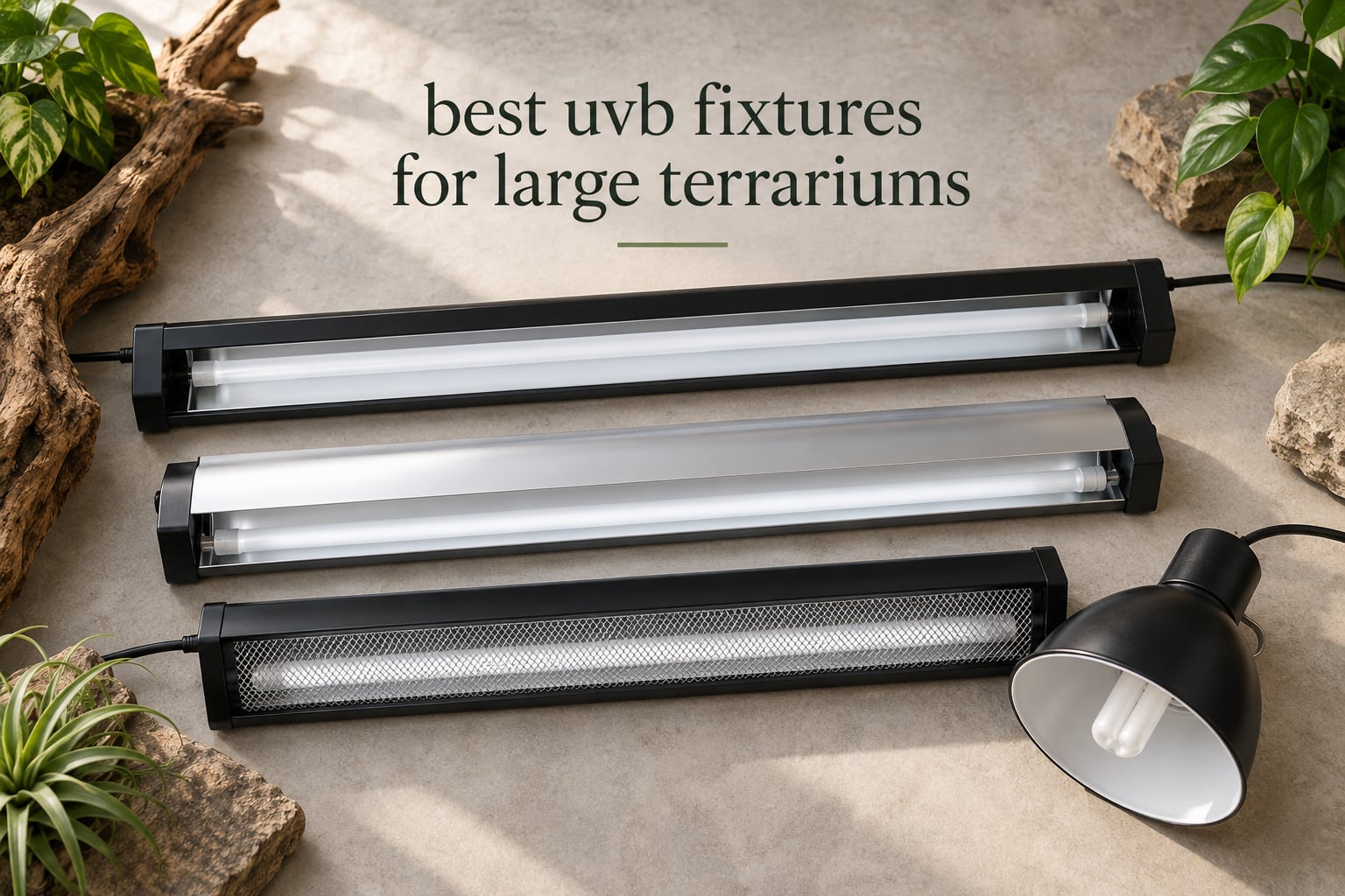 best uvb fixtures for large terrariums