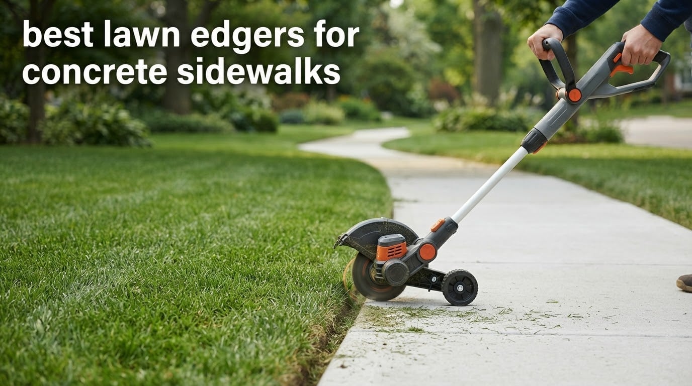 best lawn edgers for concrete sidewalks