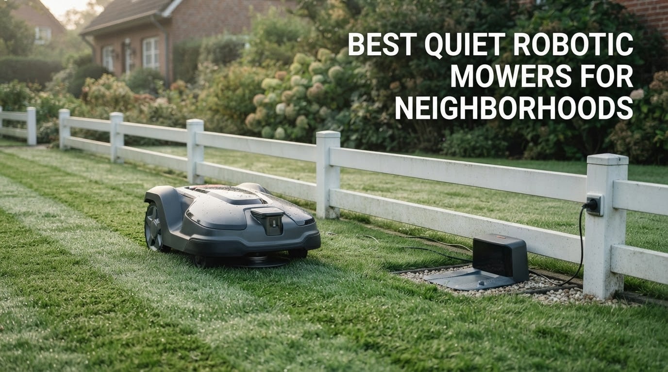 best quiet robotic mowers for neighborhoods