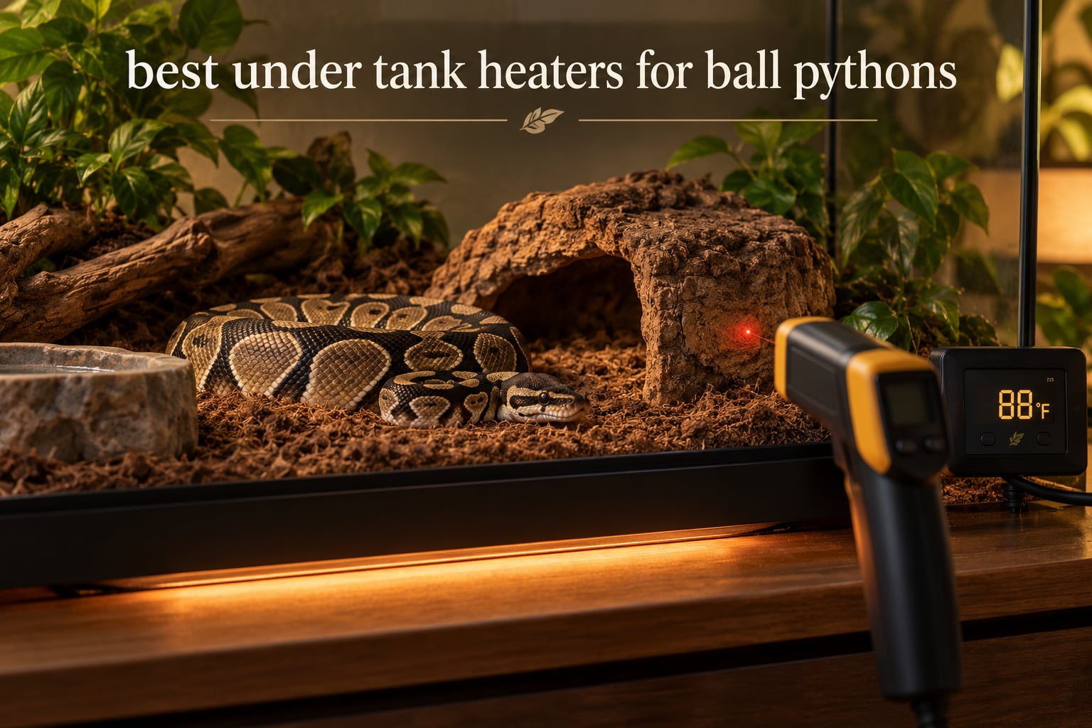 best under tank heaters for ball pythons