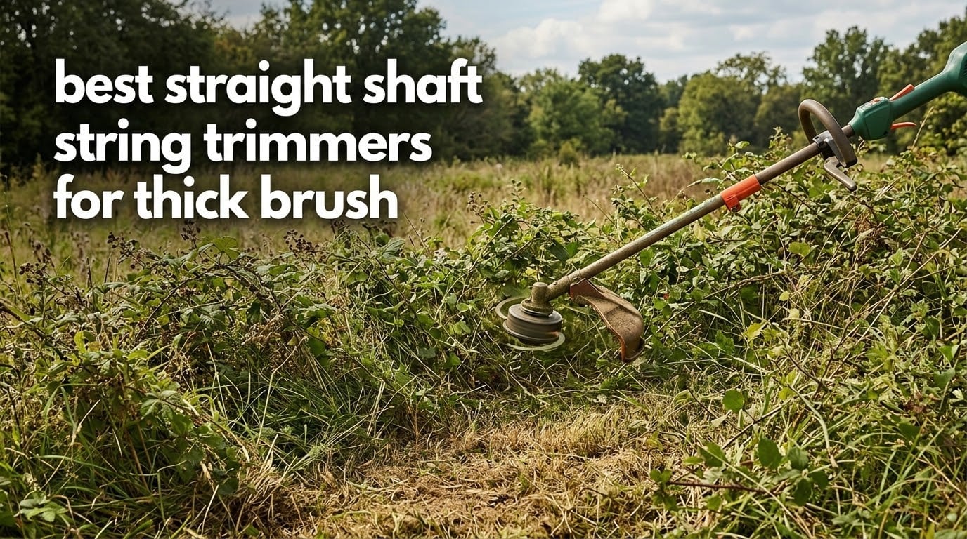 best straight shaft string trimmers for thick brush