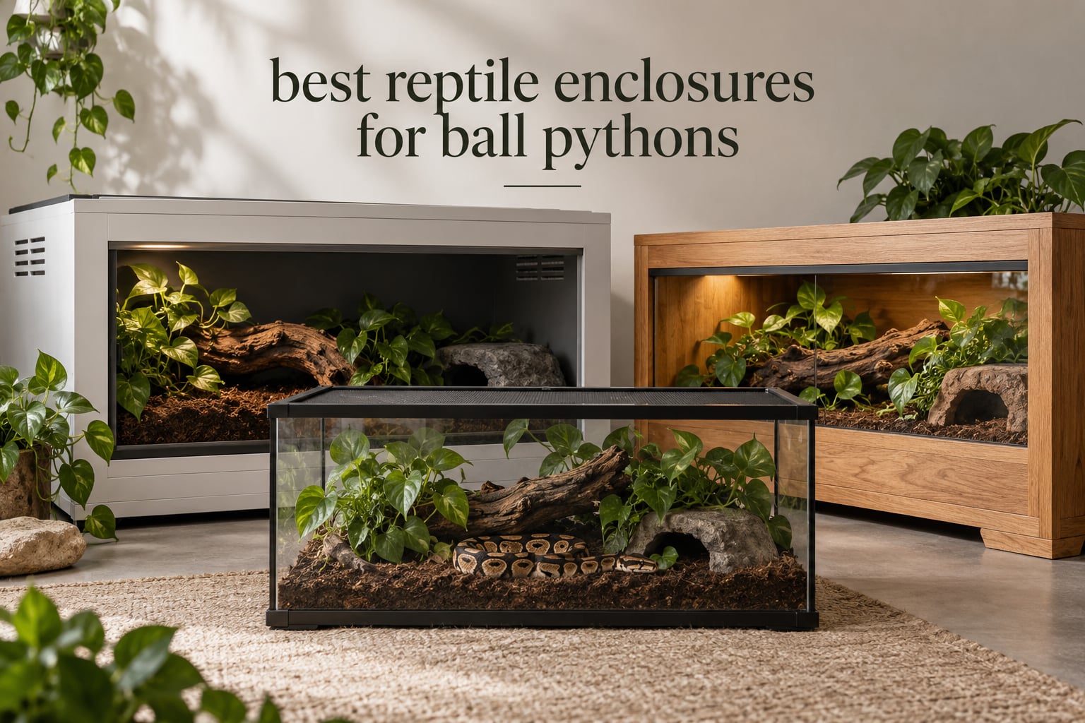 best reptile enclosures for ball pythons