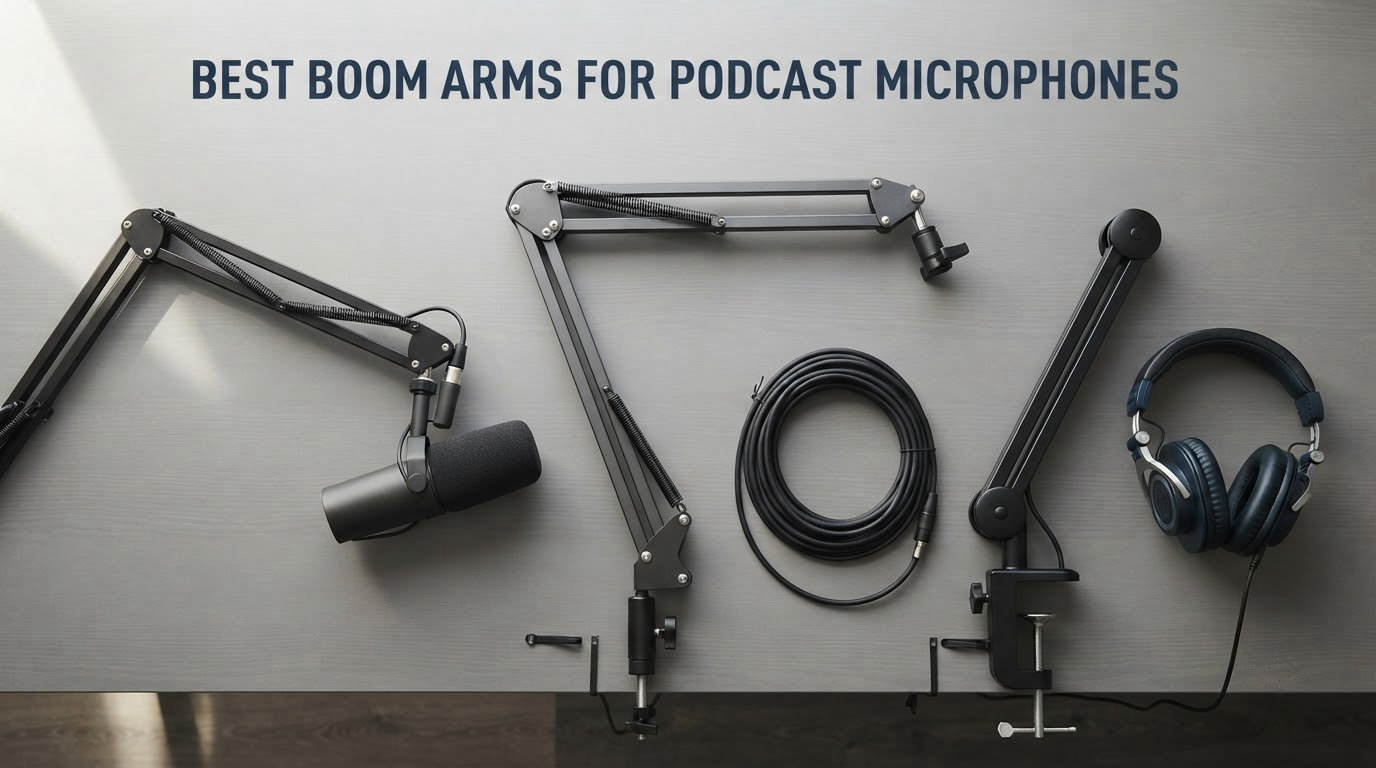 best boom arms for podcast microphones