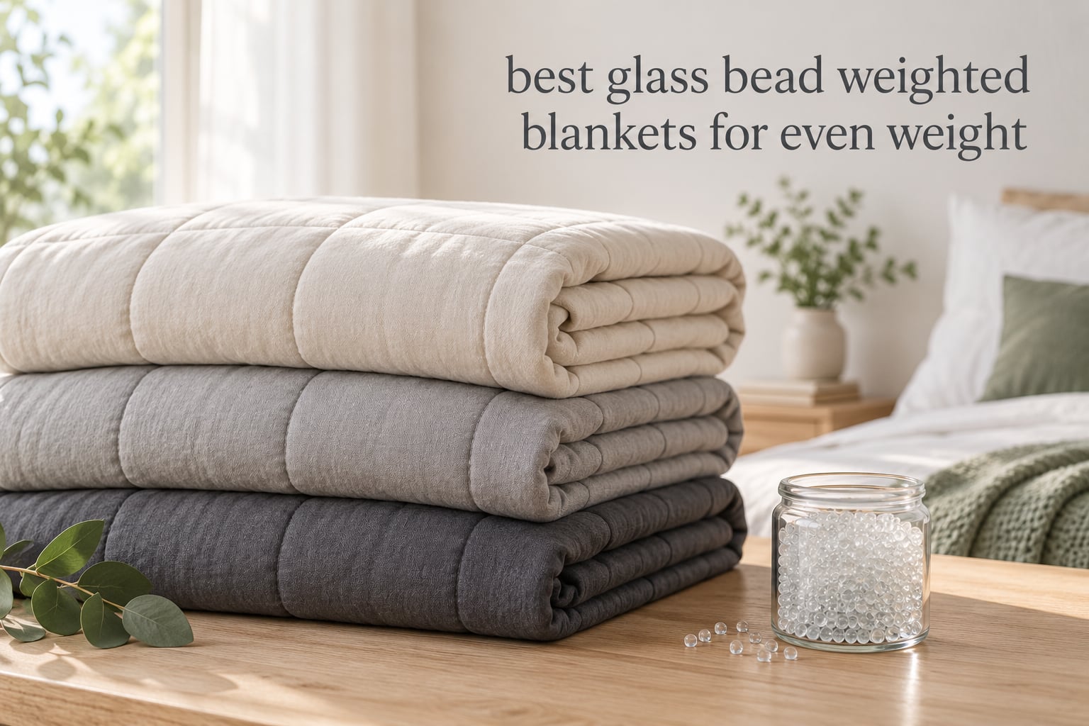best glass bead weighted blankets for even weight