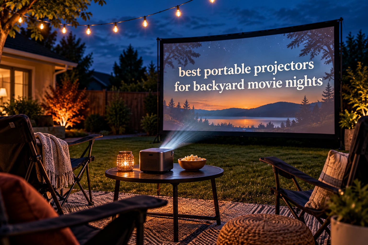 best portable projectors for backyard movie nights