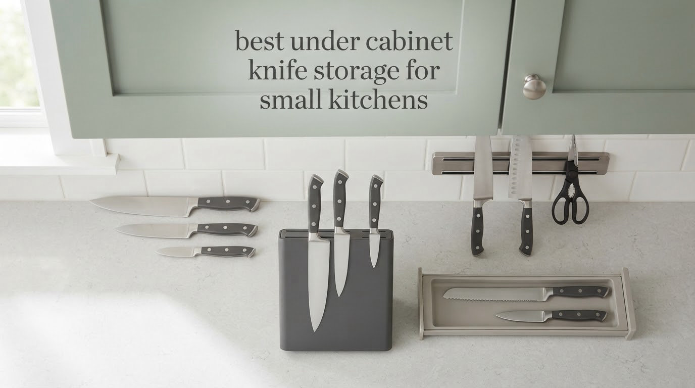 best under cabinet knife storage for small kitchens